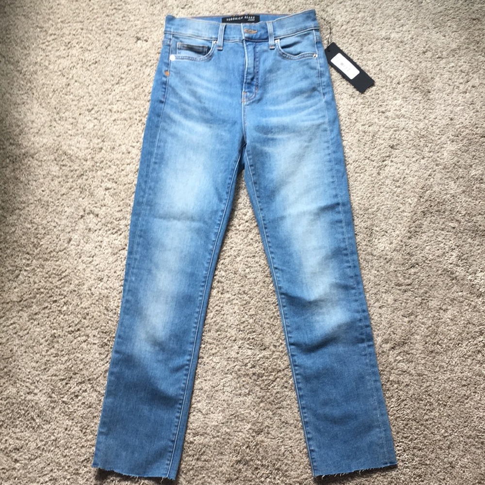 Veronica Beard Ryleigh High Rise Slim Straight Pants
